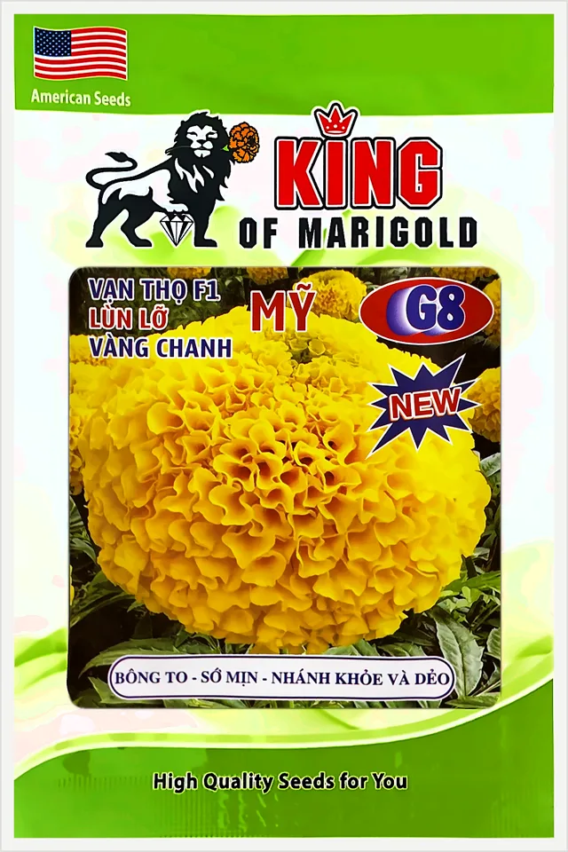 Bao bì Vạn Thọ Mỹ F1 Lùn Lỡ Vàng Chanh G8