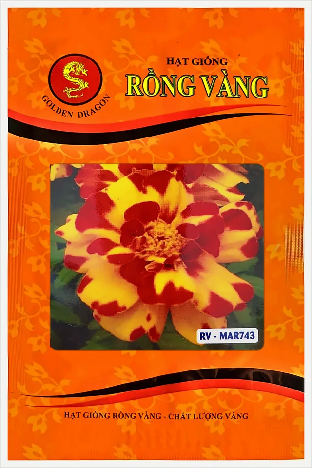 Bao bì Vạn Thọ Ban Mai Màu Vàng Đỏ Mar 743