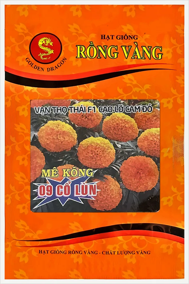 Bao bì Vạn Thọ Thái F1 Cao Lỡ Cam Mekong 09 Cổ Lùn