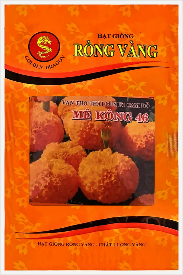 Bao bì Vạn Thọ Thái Lùn F1 Cam Đỏ Mekong 46