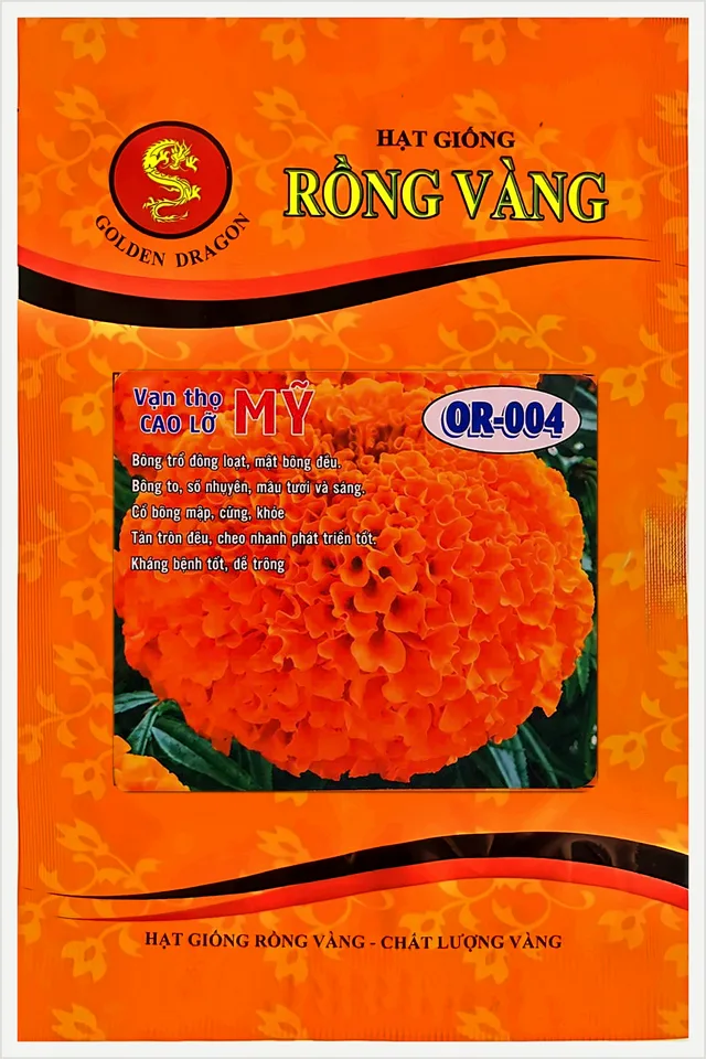 Bao bì Vạn Thọ Mỹ F1 Cao Lỡ Cam Đỏ OR-004